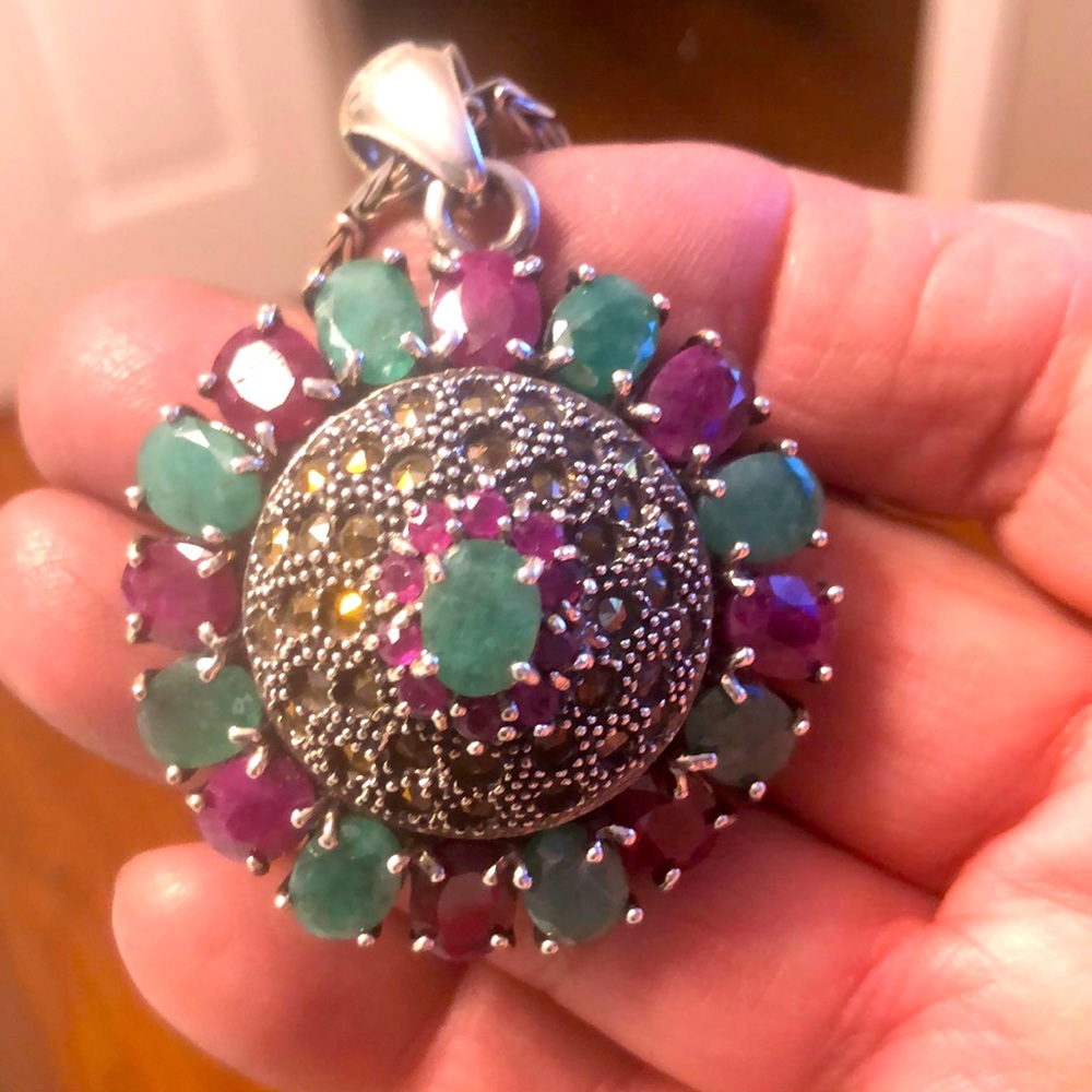 Pendant on chain.  Marked 925.  Purchased in Siem Reap Cambodia